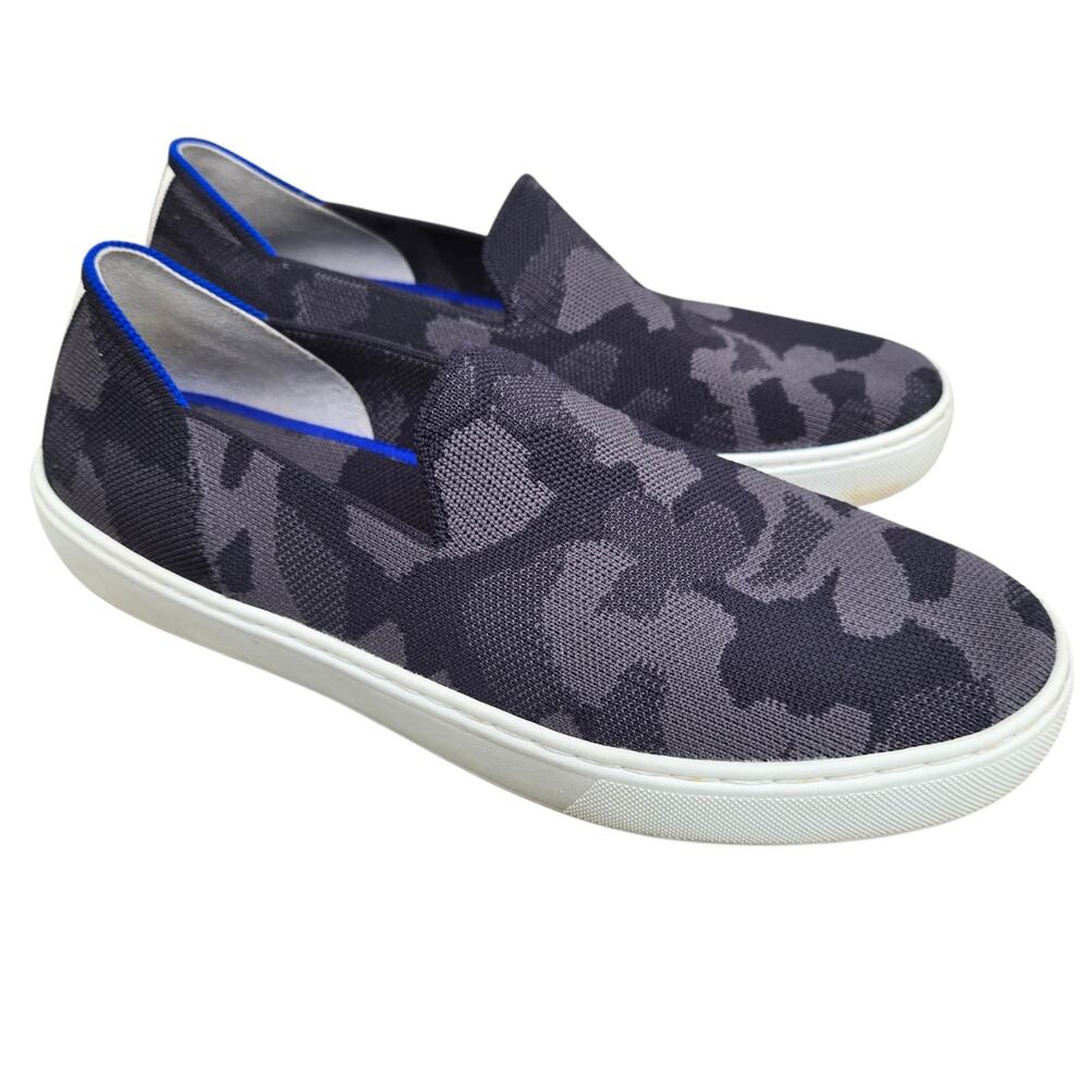 Rothy's The Original Slip On Sneaker‎ Women's 10 Gray Camo Knit Washable
